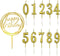 10-Piece Number Birthday Candles, Glitter Cake Toppers for Birthday & Wedding Parties