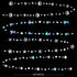 40 Ft Iridescent Mermaid Garland with Jellyfish, Seashell, Starfish, Pearl Holographic Paper Streamer for Under The Sea