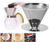 Coffee Filter Cup, fosa 1Pc Stainless Steel Coffee Cup Filter for Pour Over Coffee Makers
