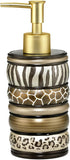 Popular Bath Safari Stripes Modern Bath Accessories Set, Lotion Pump, Contemporary Decorative Designs for Luxury