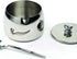 RSVP International 8 oz Stainless Steel Sugar Bowl with Lid and 4.5" Spoon
