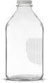 64 Oz, 3 Pack JoyJolt Glass Milk Bottles with Lids and Pourer Airtight Heavy Duty Reusable Glass Bottles, Leakproof