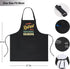 Funny Adjustable Aprons for Men with Pockets, Perfect for Grilling, Cooking, BBQ, Gifts for Father's Day, Christmas