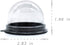Clear Plastic Mini Cupcake Container - 25 PC Desk Pet Containers for Muffin, Mooncake, Individual Cupcake Holders