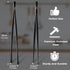 Hotec Kitchen Tweezers Stainless Steel Fine Kitchen Tongs for Cooking, 12-Inch Extra-Long Cooking Tweezers Food Tongs Set of 2, Black by HOTEC