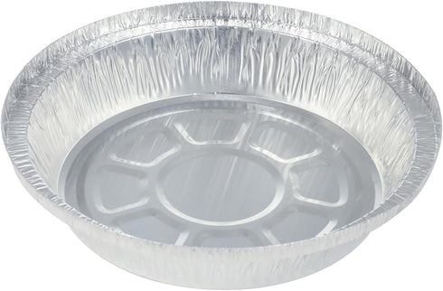 Premium 7-Inch Aluminum Round Foil Pans with Paper Lids, 60pcs Disposable for Roasting Baking