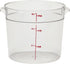 Cambro Food Storage Container, Round Series, 6 QT, Commercial Grade for Food Prep