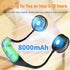 Portable Neck Fan, 360° Cooling Hands-Free Fan, 8000 mAh Battery Operated Quiet Wearable Personal Fan