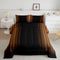 Feelyou Abstract Ombre Comforter Set Kids Teens Brown and Black Bedding Set