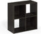 Furinno Pelli Cubic Storage Cabinet, 2x2, Espresso Finish