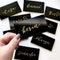 UNIQOOO Black Acrylic Rectangle Place Cards - 20 Count for Weddings, Dinner Parties, and Events