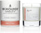Wixology Peach Bellini Soy Candle in Reusable Rocks Glass, Peach and Champagne Scented, Made in Kentucky, 7 oz