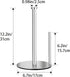Paper Towel Holder Countertop - OBODING Stainless Steel Kitchen Paper Towel Stand for Organization, Silver