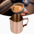 Rose Gold Stainless Steel Milk Frothing Cup, 550ML Pitcher for Coffee Steaming and Latte Art
