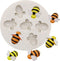 Bumble Bee Silicone Chocolate & Soap Mould - 3D Honeycomb Cake Topper & Ice Cube Desserts & Candy Mould