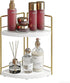 BSTSLL Bathroom Countertop Organizer, 2 Tier Wood Bathroom Counter Organizer, Vanity Organizers Corner