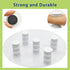 Fridge Magnets, Strong Magnets, 10 Pcs Small Magnets Refrigerator Magnets for Whiteboard, Heavy Duty Magnets, Mini Magnets, Cute Round Decorative Whiteboard Magnets for Fridge Magnet (White)