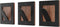 Walnut Wood Black Square Metal Hooks Wall Coat Hook Rack - Set