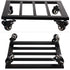 13.6 Large Metal Square Plant Caddy with Wheels Iron Wrought Rolling Plant Stand with Casters Heavy-duty Plant Dolly