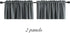 DONREN Medium Grey Valance for Small Windows, Basement Valances with Rod Pocket (2 Panels, 42 by 12 Inch)