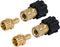 YAMATIC Pressure Washer Adapters, M22 14mm Male to 1/4" Plug and Female to 1/4" Socket, 5000 PSI Quick Connect