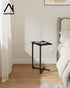Generic Set 2, ET-X-BKW2 NEFROM C-Shaped End Tables, Sofa TV Trays of Small Couch Side Table for Living Room, Bedroom