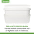 Frozen 2.5 Tovolo Half Gallon Ice Cream Container for Home Made Ice Cream Glide A Scoop Ice Cream Tub for Reusable