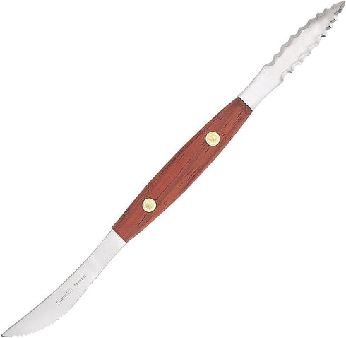 HIC Kitchen Squirt Free Serrated Twin-Blade Grapefruit Sectioning Knife, Stainless Steel Blades, Set of 2