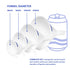 4pc Funnel Nesting Set in BPA Free Plastic for Kitchen Cooking, Home, Car Oil Use (White)