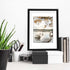 A4 Black Frame, Display 6x8 Picture with Mat or 8.27x11.69 Inch Without Mat
