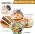 200PCS Reusable Plastic Bowl Covers, Elastic Food Storage Covers, Stretch Plastic Wrap for Food, Outdoor Picnic