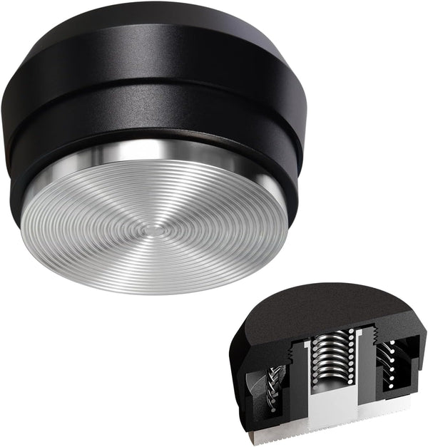 58.5mm Palm Tamper, Espresso 30lbs Calibrated Spring Loaded Puck Tamper with Stainless Steel Base