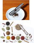 Salt and Pepper Grinder Set of 2, Stainless Steel Push Button Grinder for Black Pepper and Sea Salt