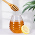 Bitbat Set 2, 7.1 Inch Beech Wooden Honey Dipper Sticks of Wooden Honey Spoons for Honey Jar, Perfect Honey Stirring