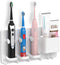 simpletome Adhesive Electric Toothbrush Holder, Wall Mounted Razor Hanger Bathroom Organizer (White)
