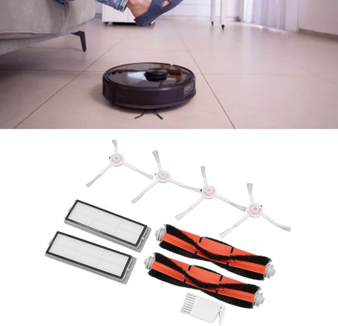 Robot Vacuum Mop Brush Kit, Filters and Flat Comb Kit for 1C Dreame F9 Xiaomi 1T Mi Robot Vacuum