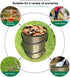 Denpetec Bag,10 Yard Waste Bag,Gardening Gallon Garden Leaf Bags, Release Buckle Camping Trash Can Collapsible Trash