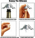 3 Pack Set Champagne Sealer Stopper, BGMAX Stainless Steel Sparkling Wine Bottle Plug Sealer with a Longer Sealing