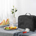 Large Dust-proof & Oil Proof Toaster Cover with Pockets, Fits Most Large Toasters (Black, 16' x 7.5' x 8')