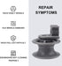 4581DD3002A Upper Dishrack Roller Wheels Assembly, Fit for L-G Dishwasher Parts, 8 Pack