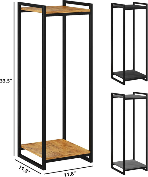 2-Tier 34" Plant Stand Indoor, Tall Modern Plant Shelf Corner Flower Pot Holder Organizer for Living Room Balcony