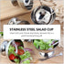 DOITOOL 2PCS Stainless Steel Ice Cream Bowls Set, Footed Dessert Cups for Sundae, Ice Cream, Snack