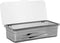 Flatware Tray Kitchen Drawer Organizer with Lid, Plastic Cutlery Tray and Utensil Storage Container with Cover,