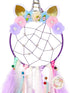 QtGirl Dream Catchers for Kids - Unicorn Wall Decor for Girls Bedroom Flower Feather Hanging Decoration