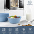 Homienly Alternatives Plastic Bowls, 36oz Cereal Bowls Set of 6, Microwave and Dishwasher Safe, Sky Blue