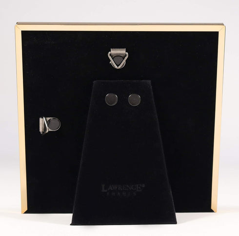 Lawrence Frames 5x5 Gold Metal Classic Bevel Picture Frame