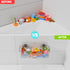 COLINCH Bathtub Toy Storage Clear Bath Toy Holder with Drainage Holes, Wall-Mounted No-Drill Organizer for Kids Tub