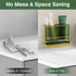 Countertop 2 Toothbrush Holders, Wall Mounted Electric Tooth Brush Toothpaste Holder for Bathroom with Hook, Cups