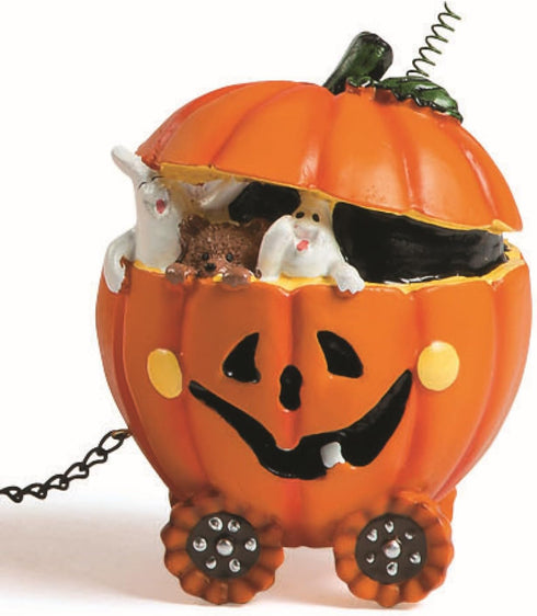 Halloween Pumpkin Express Train Tabletop Decor