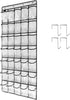 1 Pack 35 Clear Crystal Pockets Large Hanging Shoe Organizer Over The